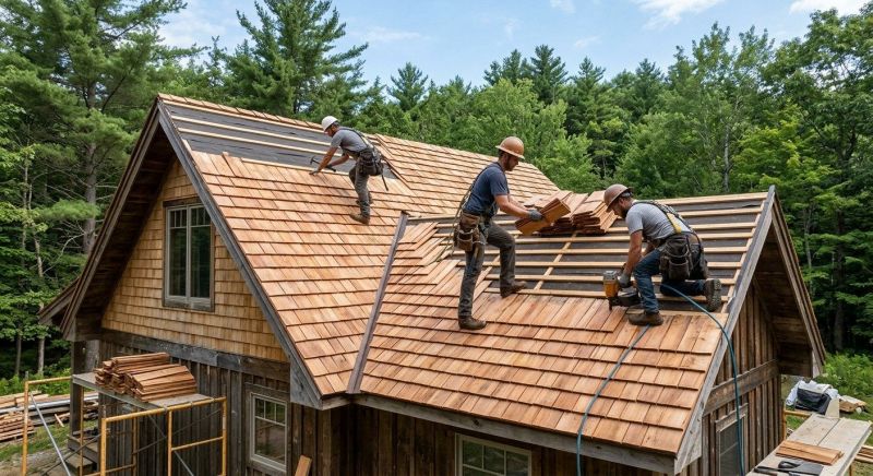 Cedar Shake Roof Construction in Fredericksburg, VA